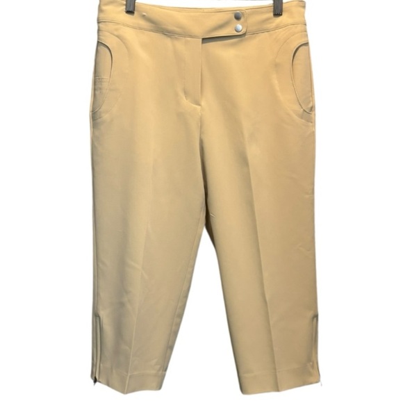 NEW Monterey Club Tan Khaki Cropped Golf Pants Size 6 Capri Pants - Picture 8 of 8